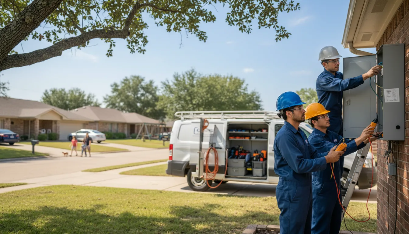 Certified electrician providing emergency electrical services in Elsmere, NE